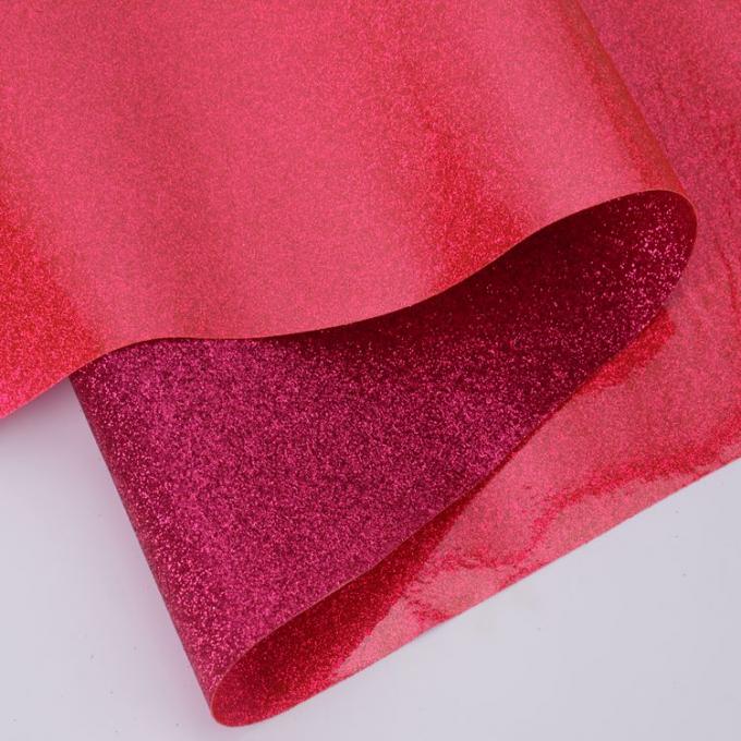 Il tessuto materiale del PVC di scintillio della borsa cosmetica/il film PVC di scintillio per la fabbricazione insacca