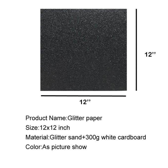 Il colore di carta di scintillio robusto decorativo del grado 3 ha mescolato la dimensione a 12*12 pollici