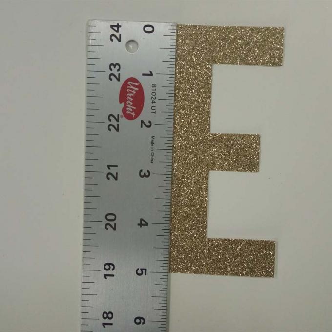 Lettere maiuscole su misura E delle lettere di scorta di schede fatte a mano di scintillio