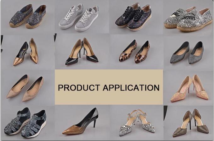 Scarpe che fanno materiale unità di elaborazione brillare cuoio artificiale del sintetico di prezzo franco fabbrica