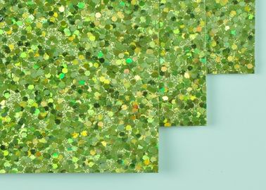Porcellana Carta verde chiaro di scintillio della carta DIY di scintillio di dimensione a 12*12 pollici con protezione tessuta fornitore
