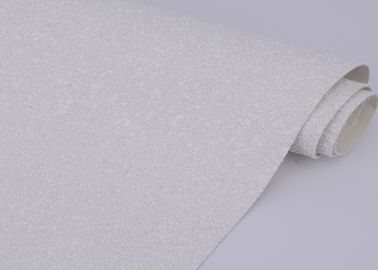 Porcellana Tessuto bianco di scintillio del rivestimento murale, tessuto dell'elastam di scintillio di larghezza di 1.38m fornitore