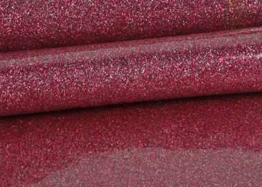 Porcellana PVC di 1.38m che Shinning il cuoio rosa del tessuto del PVC di scintillio con il fondo del panno fornitore