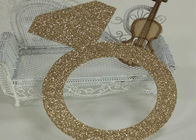 Porcellana La carta di scintillio dell&#039;anello del cartone di scintillio segna l&#039;oro con lettere per colorare per la decorazione della torta di compleanno società