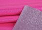 Colore rosso di Rosa di scintillio del tessuto di cuoio sintetico durevole del PVC per la fabbricazione delle borse fornitore