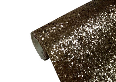Porcellana Tessuto materiale del rotolo della carta da parati di scintillio luccicante dell&#039;oro di Champagne per la Camera di nozze fabbrica