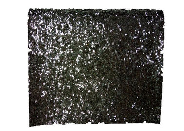 Porcellana Tessuto brillante di scintillio dell&#039;unità di elaborazione del cuoio sintetico, tessuto nero di scintillio della scintilla fabbrica