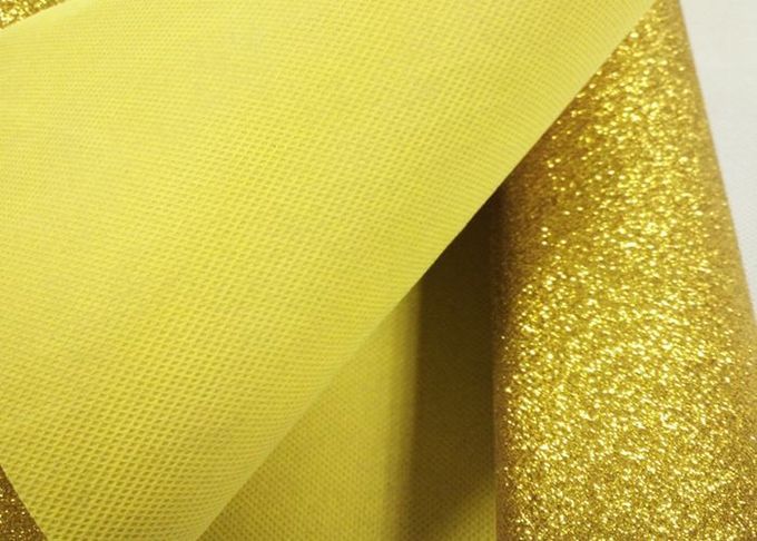 tessuto di scintillio dell'oro di 80gsm Champagne, tessuto spesso brillante di scintillio dell'oro