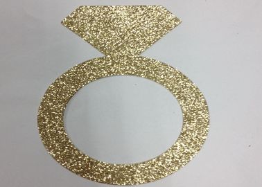 Porcellana lettere della carta di scintillio di scintillio 300gsm 5&quot; anello alto della carta di scintillio dell'oro fornitore
